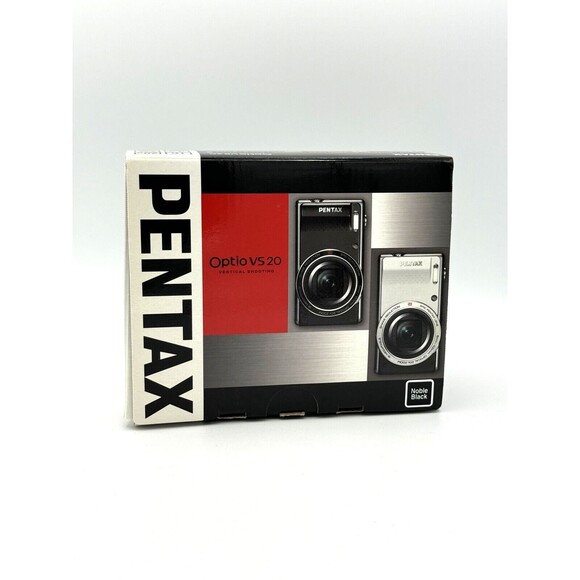 Pentax Optio VS20 16.0 MP Digital Camera Black Battery Charger USB New‎ Open Box - Picture 1 of 16